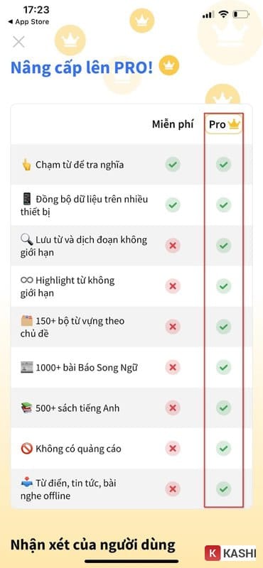 So sánh bản thông thường và bản Pro