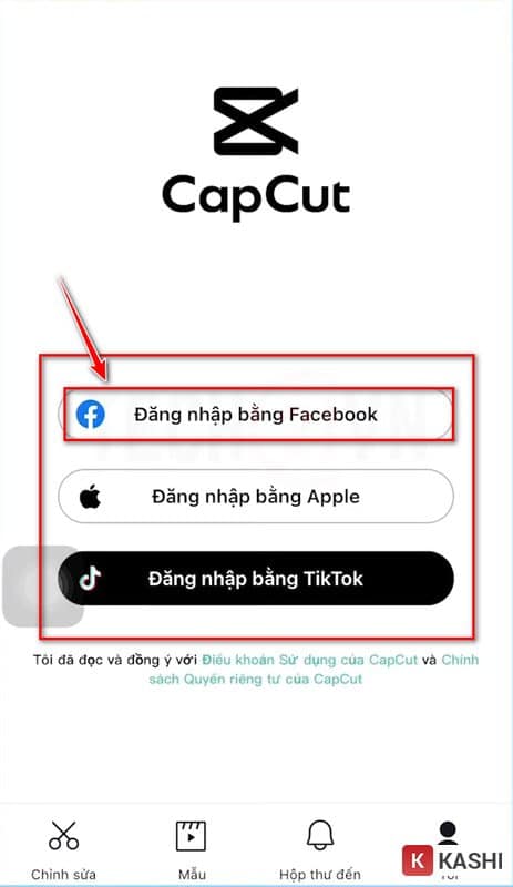 Đăng nhập bằng Facebook