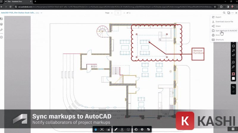 Đồng độ Markup từ Autodesk Docs dễ dàng