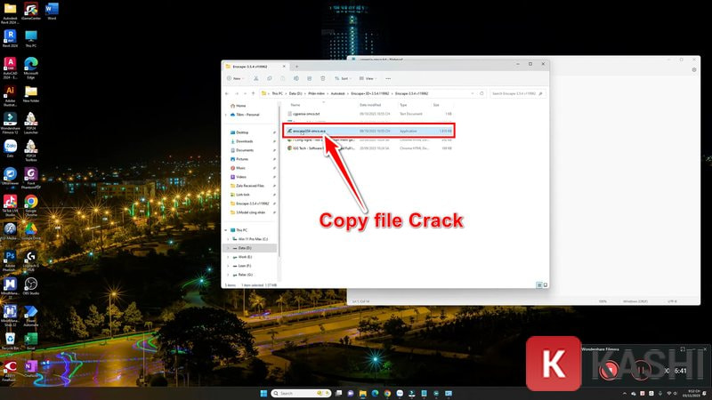 Copy file crack