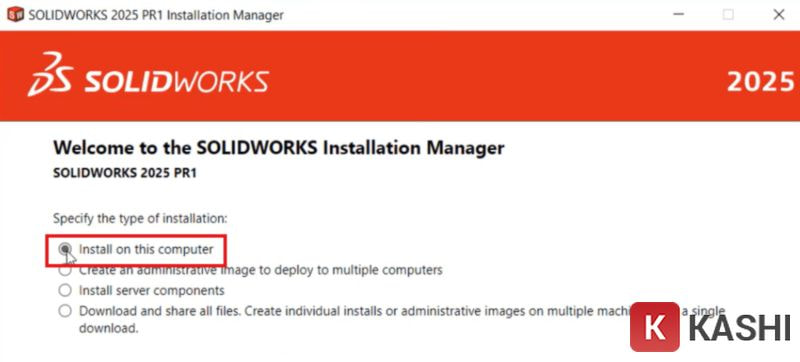 Nhấn “Install on this computer”
